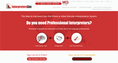 Desktop Screenshot of interpreterslist.net